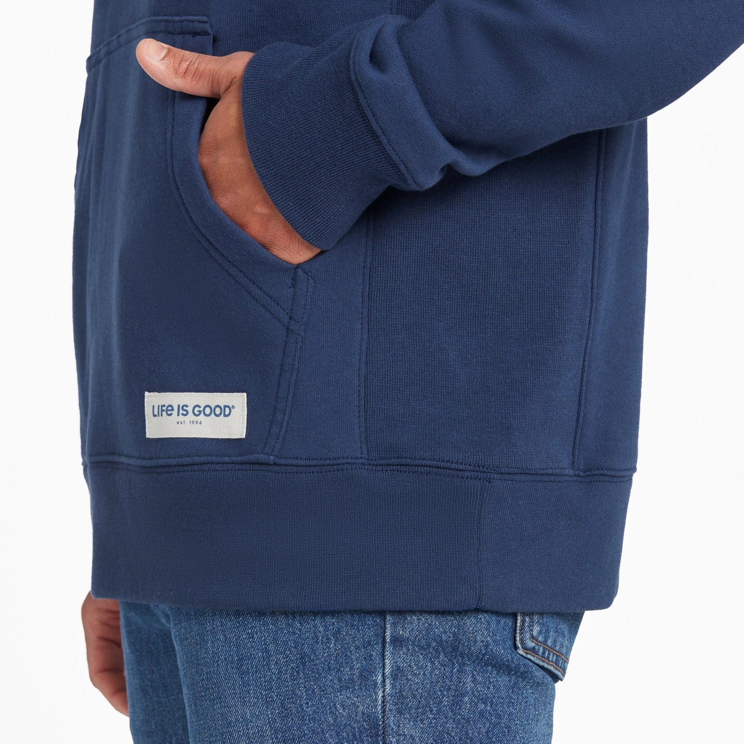 Men's Mountain Scene Circle Simply True Fleece Hoodie