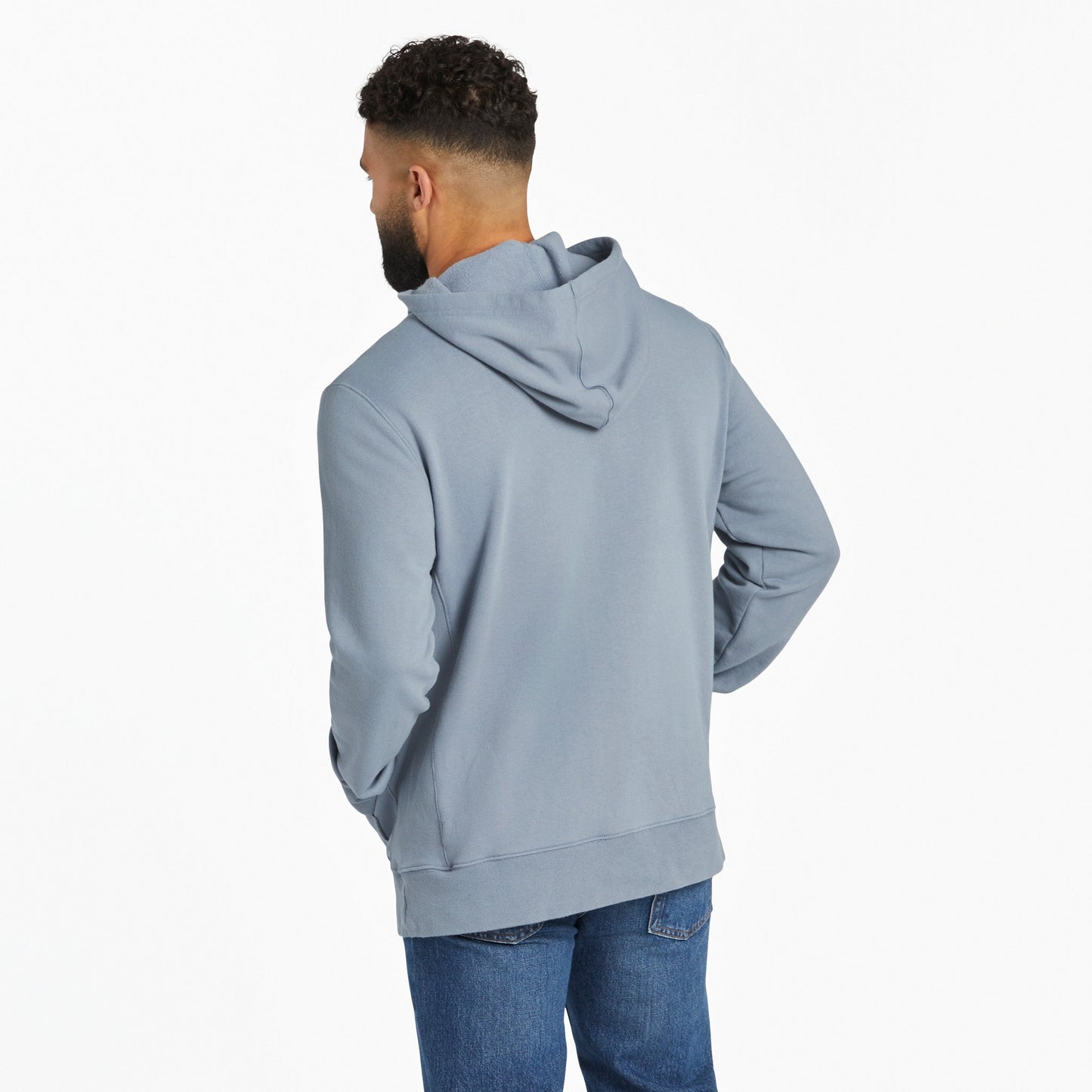 Men's LIG Vintage Wordmark Stacked Simply True Fleece Hoodie