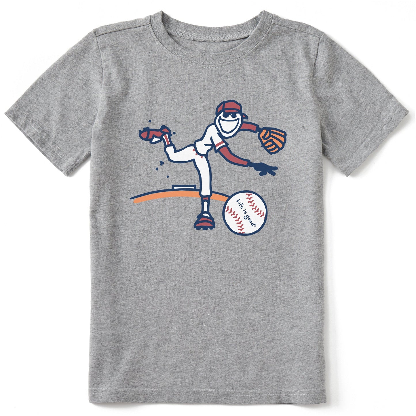Kids Jake Baseball Short Sleeve Crusher Tee