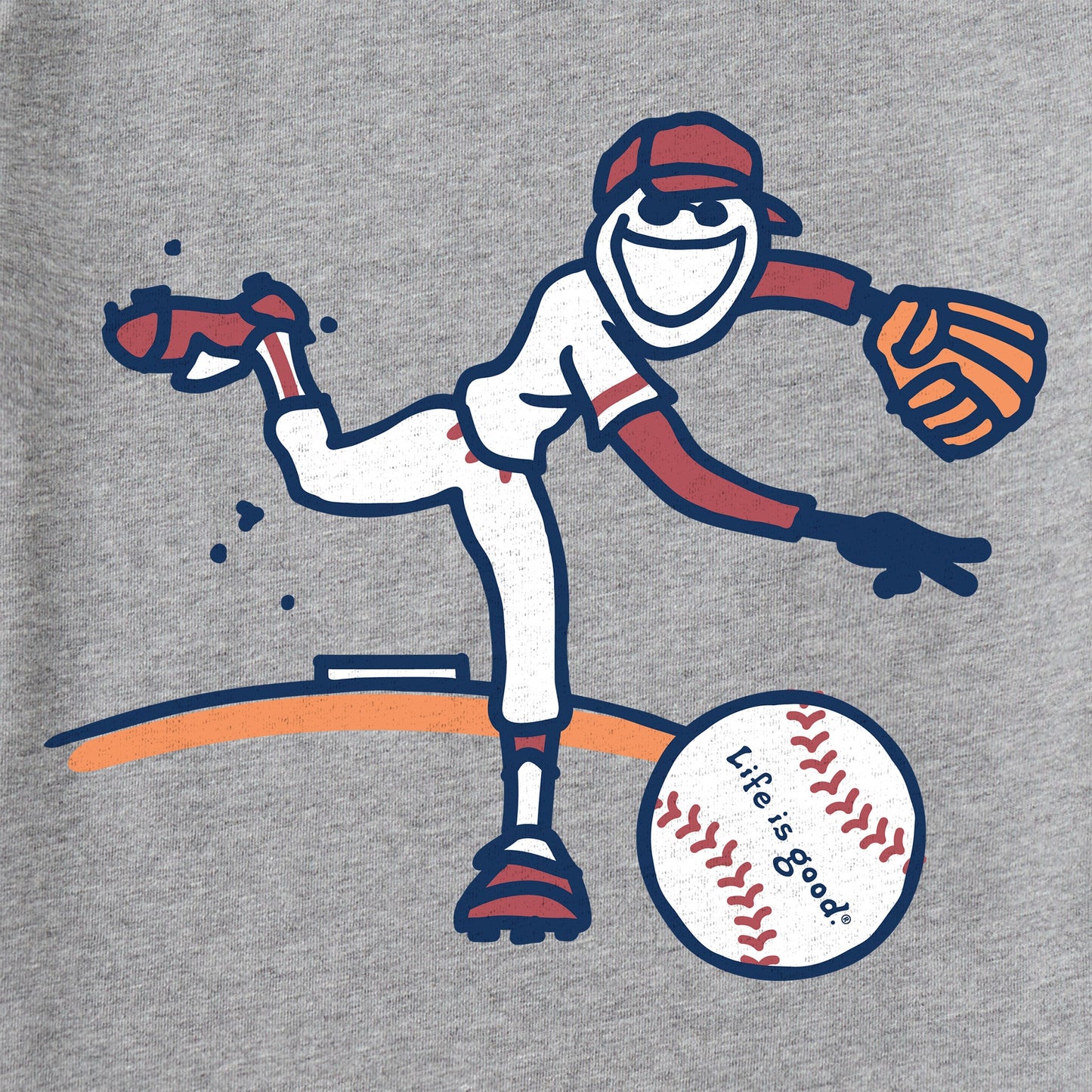 Kids Jake Baseball Short Sleeve Crusher Tee