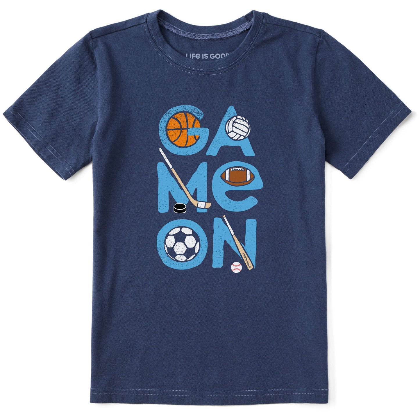Kids Sport Game On Short Sleeve Crusher Tee