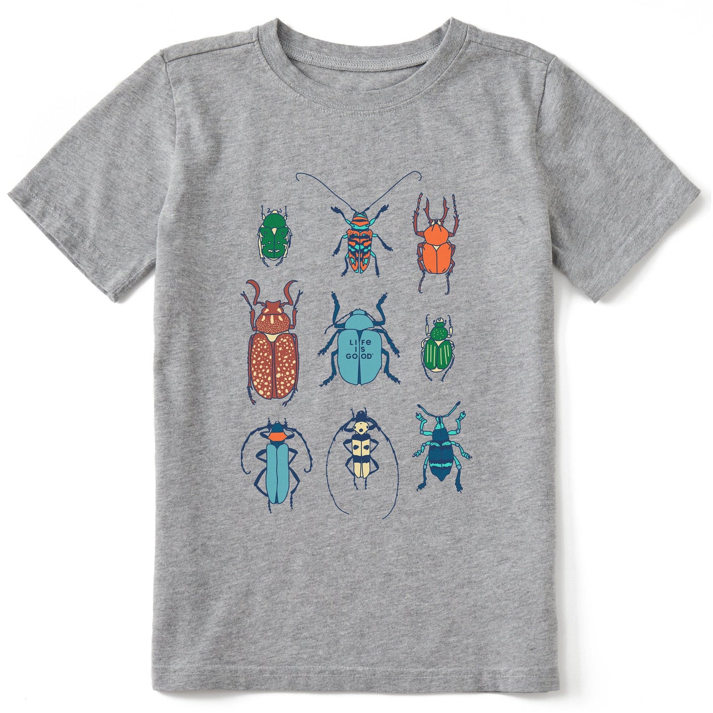 Kids Cool Bug Grid Short Sleeve Crusher Tee