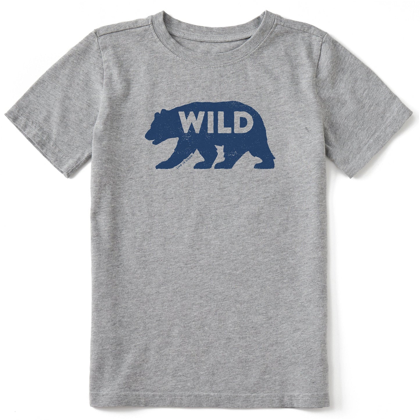 Kids Wild Bear Silhouette Short Sleeve Crusher Tee