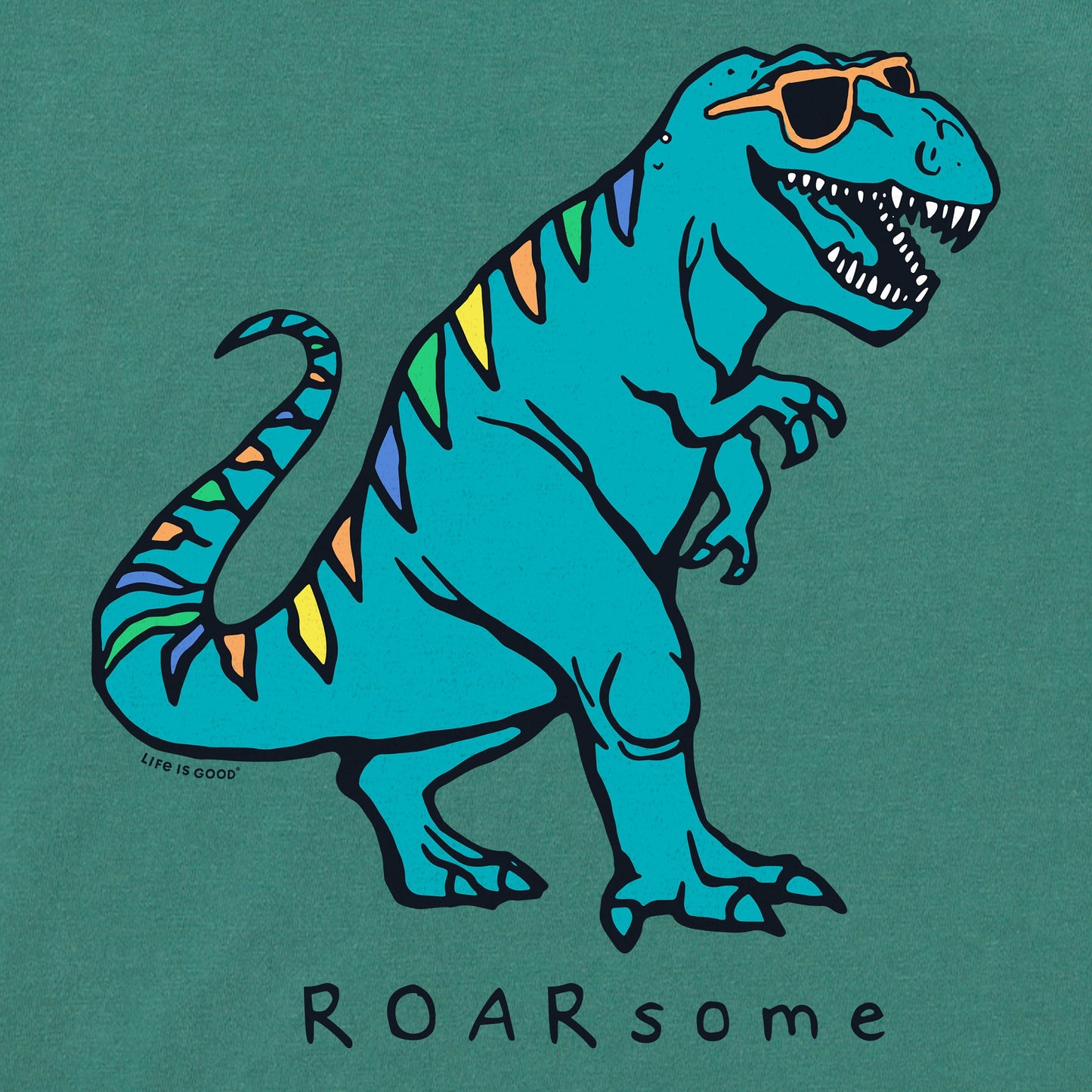 Kids Rad Roarsome Dino Short Sleeve Crusher Tee