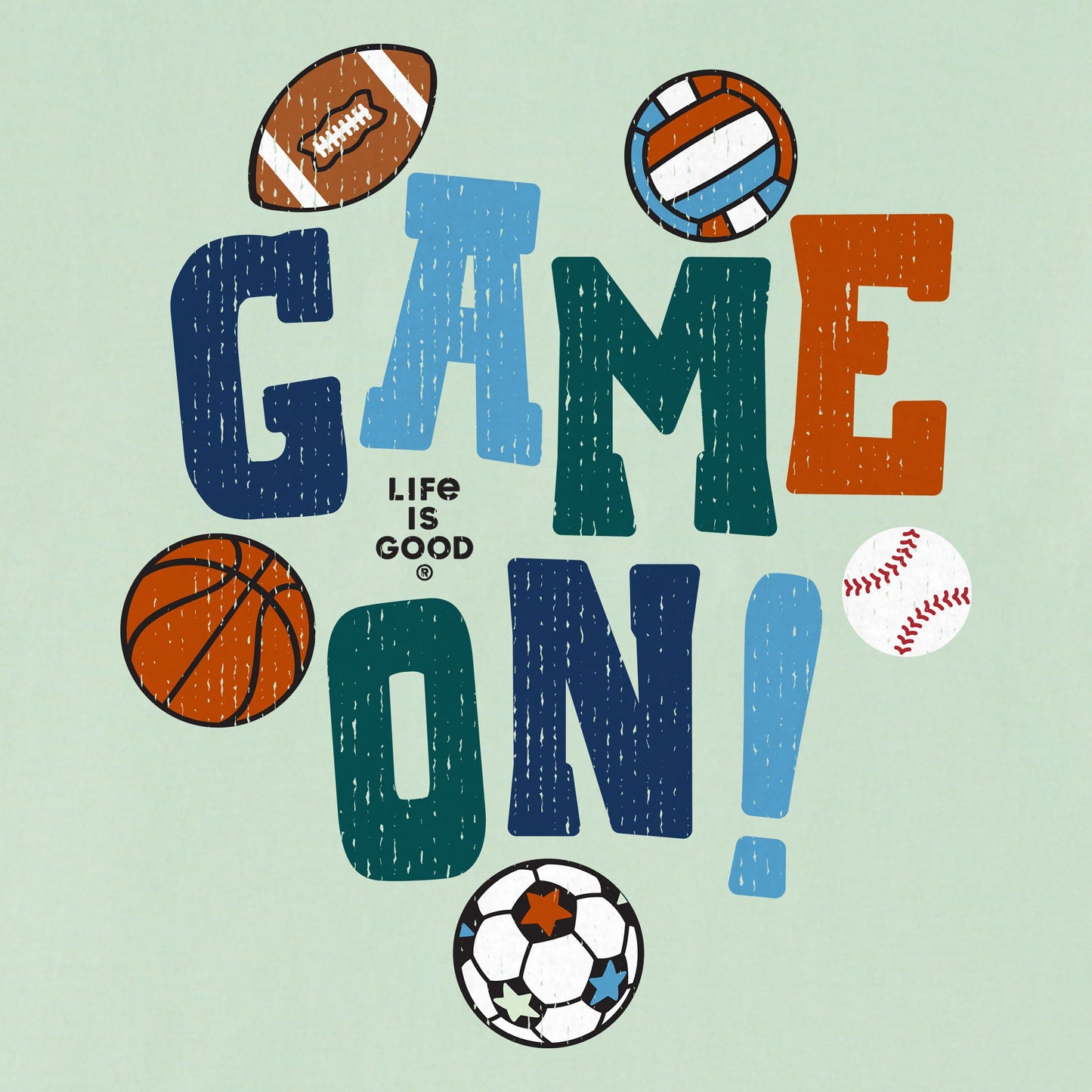 Kids Sports Game On Short Sleeve Crusher Tee