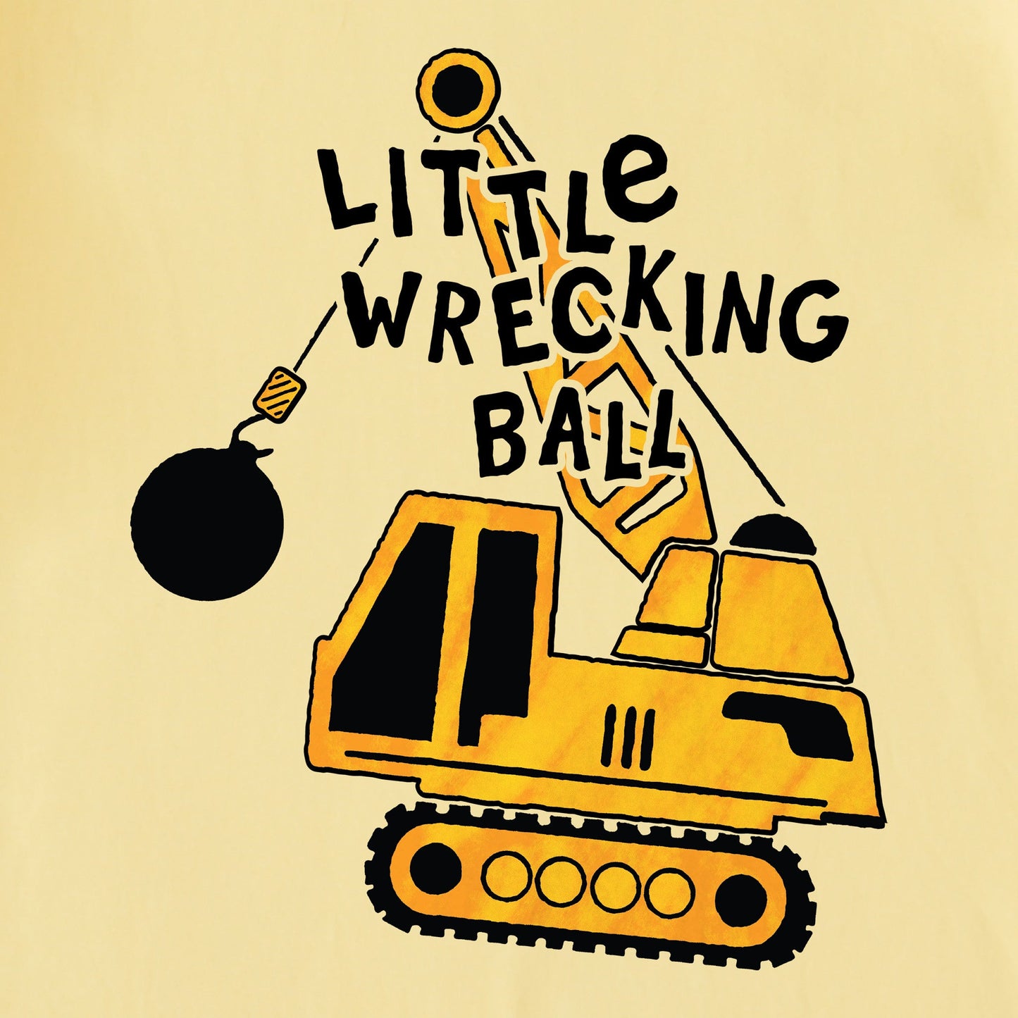 Toddler Little Wrecking Ball Short Sleeve Toddler Crusher Tee