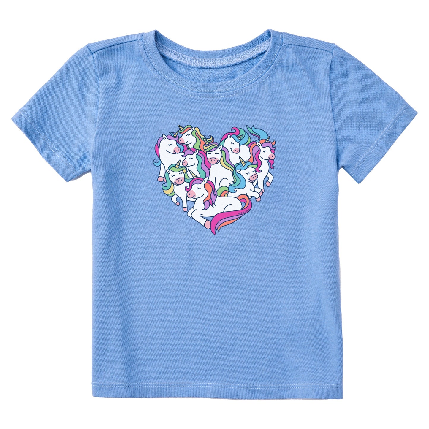 Toddler Heart Of Unicorns Short Sleeve Crusher Tee