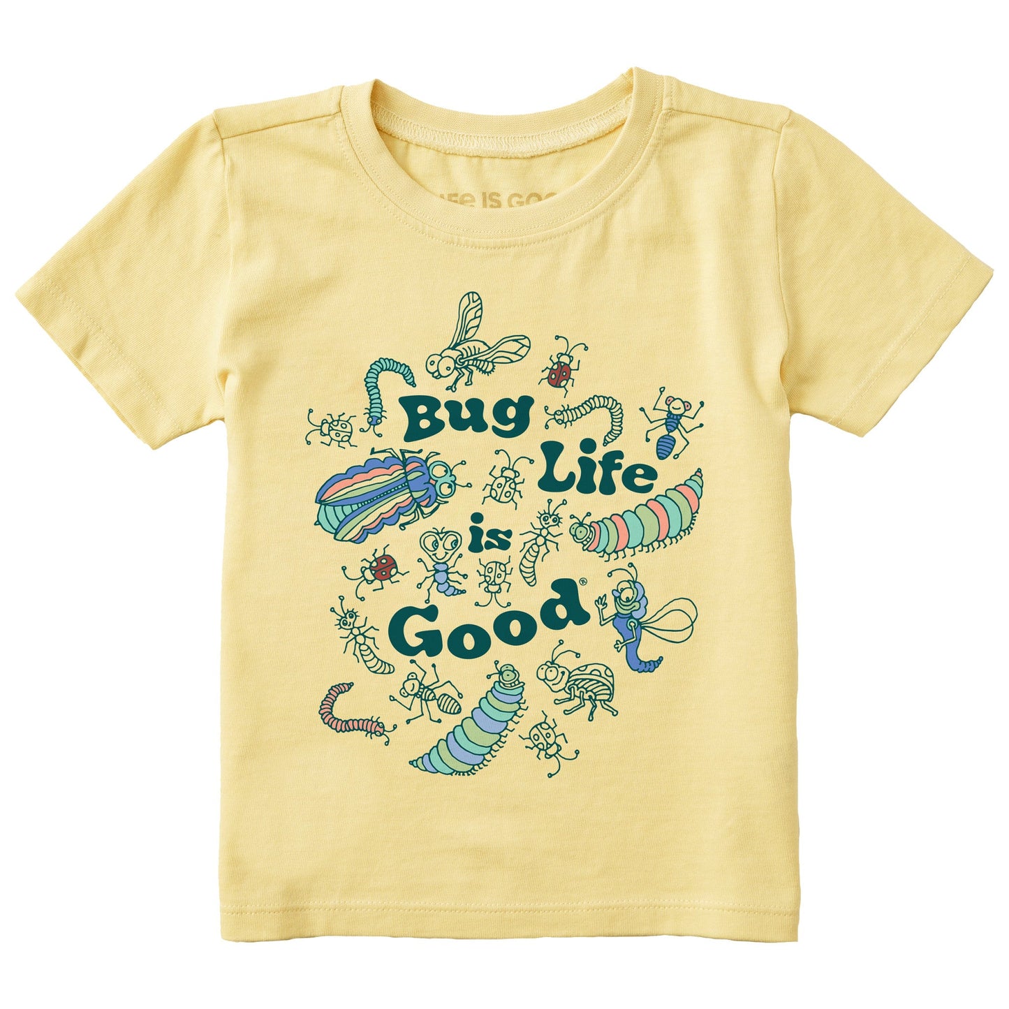 Toddler Bug Life is Good Short Sleeve Crusher Tee