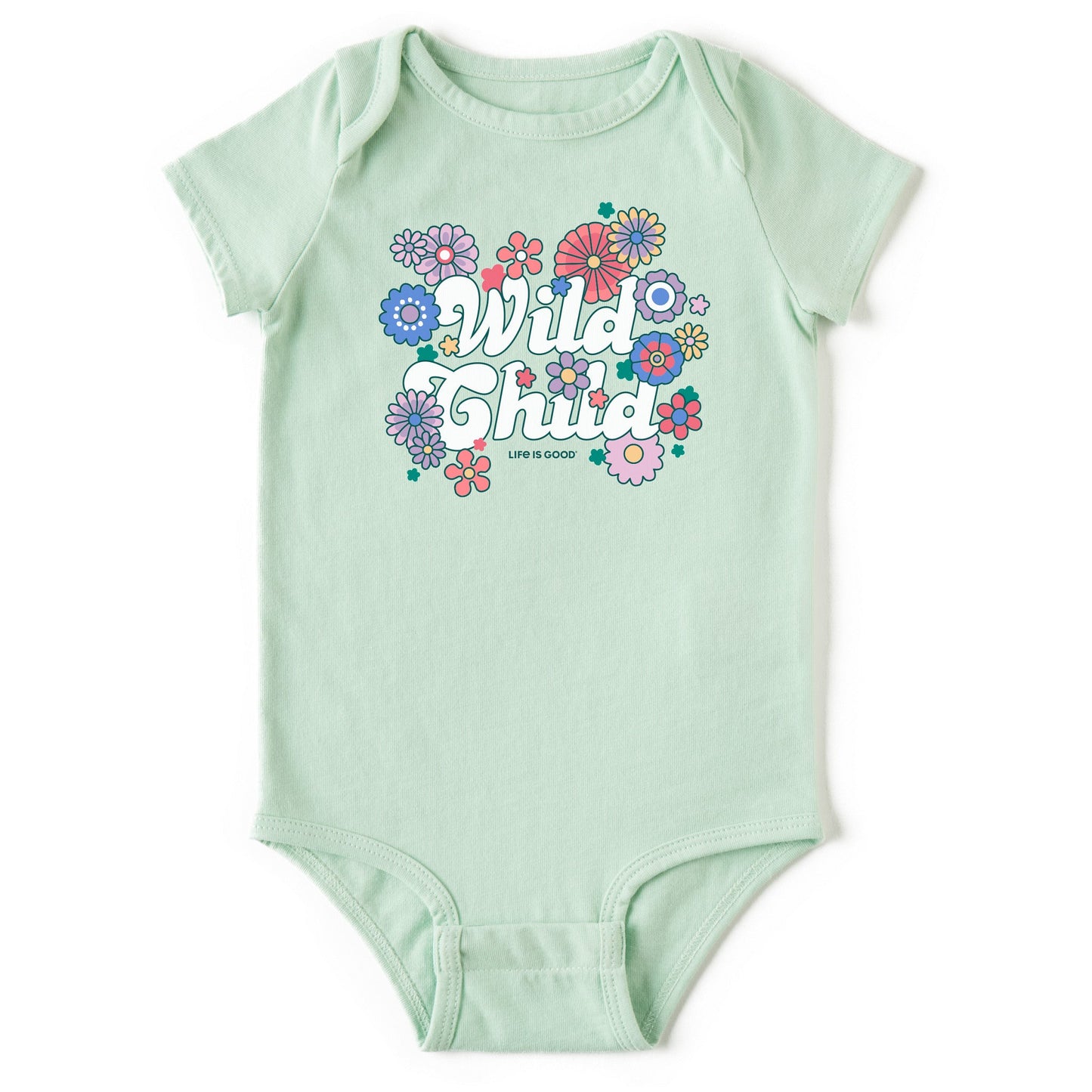 Baby Hippy Wild Child Short Sleeve Crusher Bodysuit
