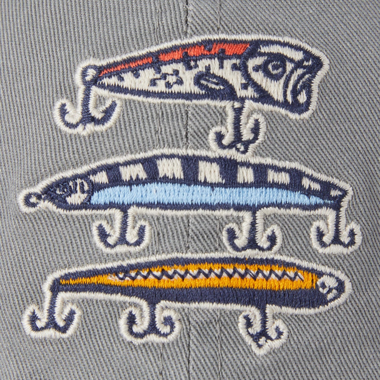 Adult Unisex Fish More Worry Less Hooks and Tackle Chill Cap