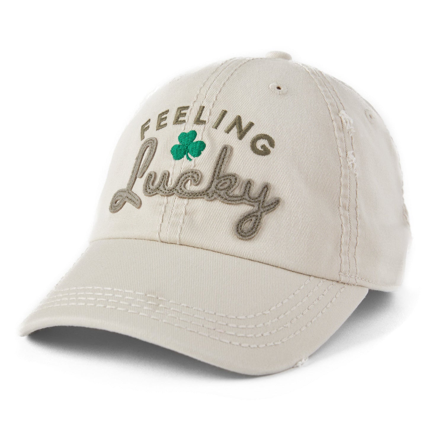 Adult Unisex Feeling Lucky Today Sunwashed Chill Cap