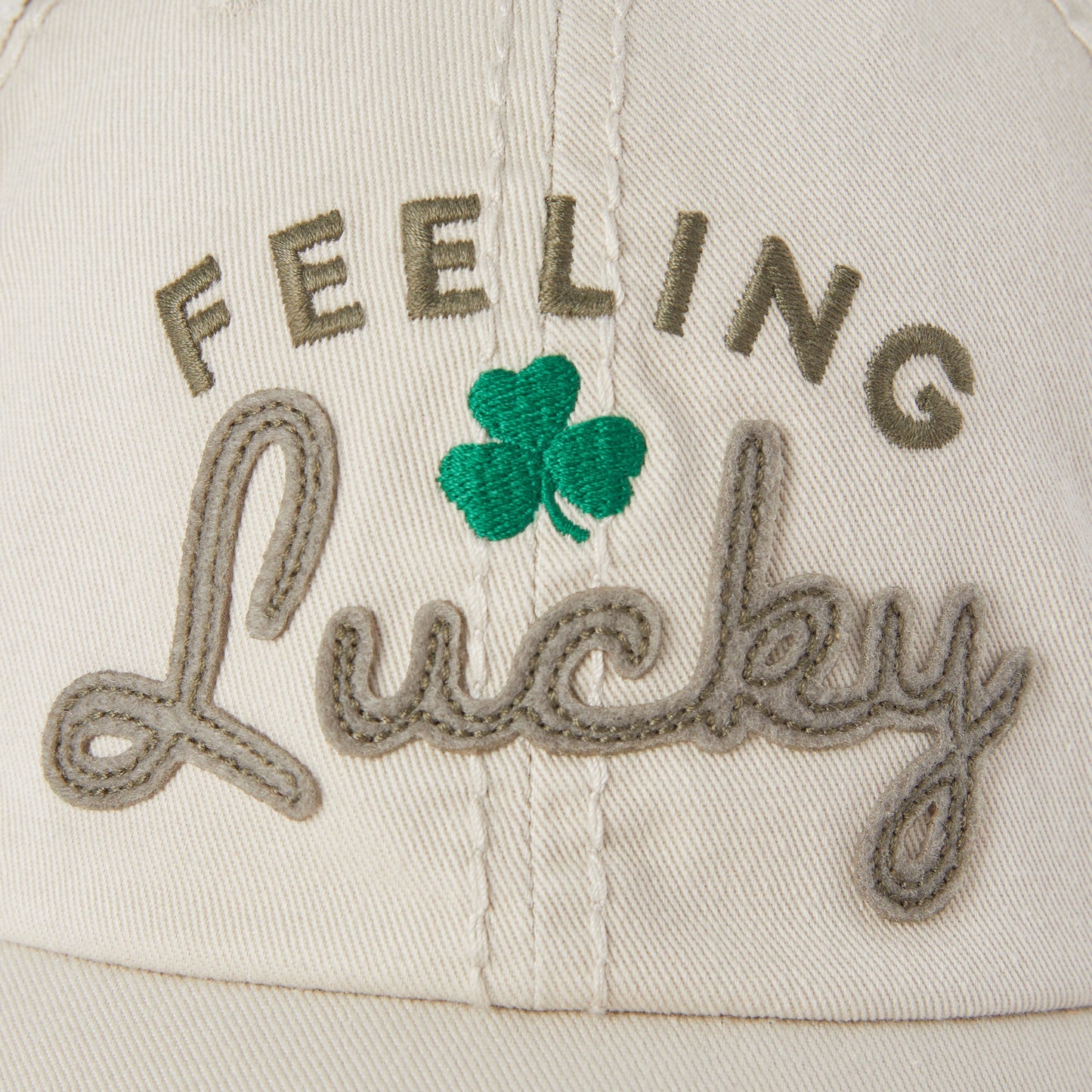Adult Unisex Feeling Lucky Today Sunwashed Chill Cap