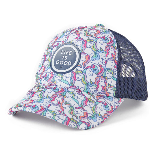 Kids Unicorn Friends Pattern Kids Trucker Hat