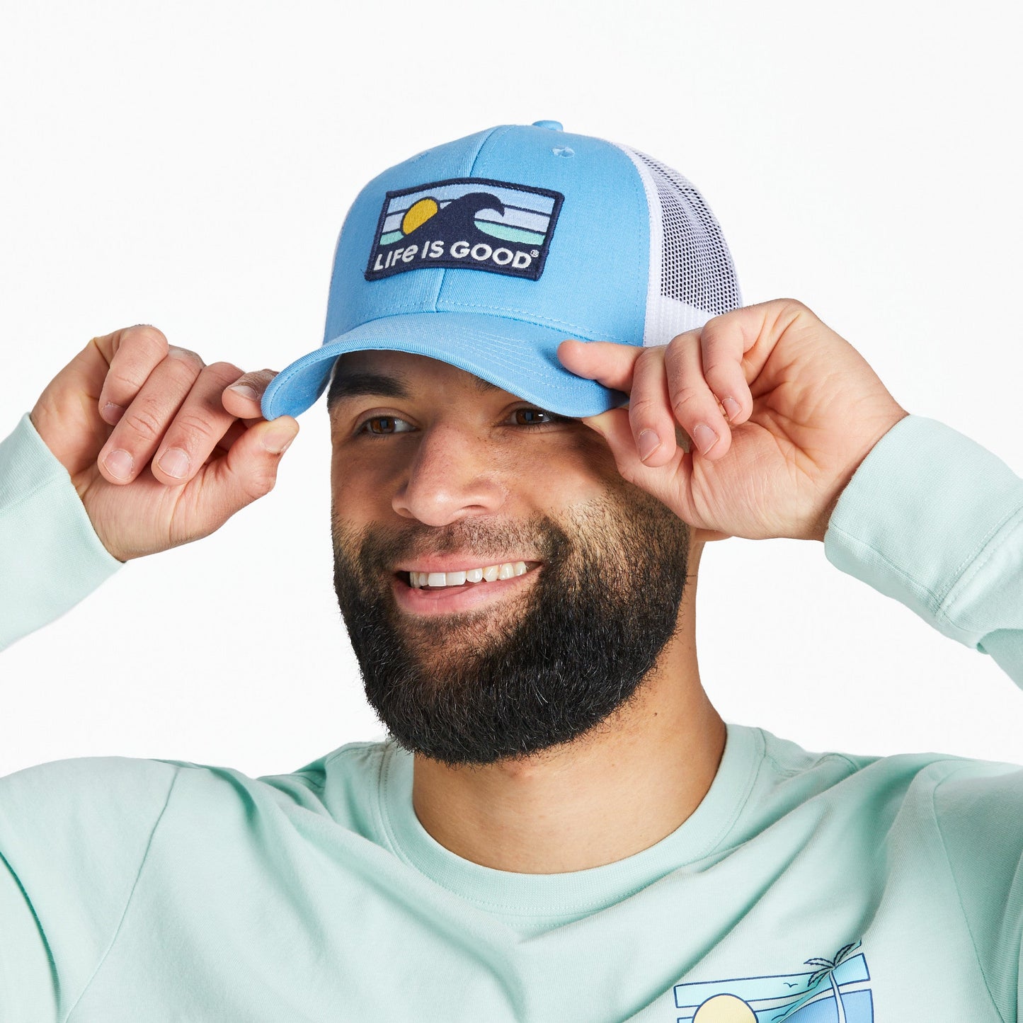 Adult Unisex LIG Wave Hard Mesh Back Cap