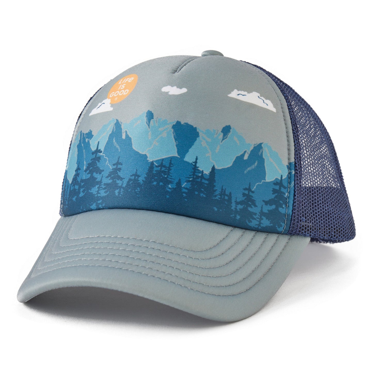 Adult Unisex Mountain Forest Scene Trucker Hat