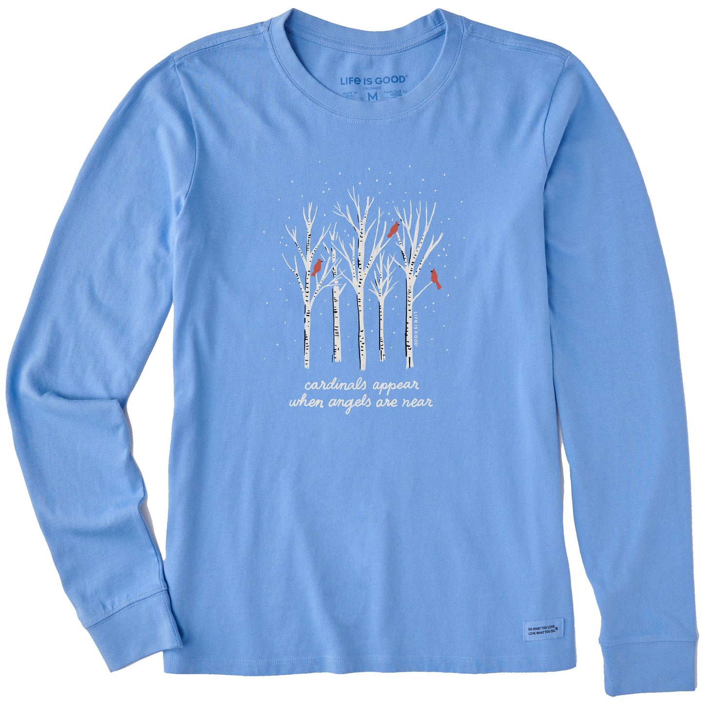 Women's Cardinals Appear Birch Trees Long Sleeve Crusher Tee