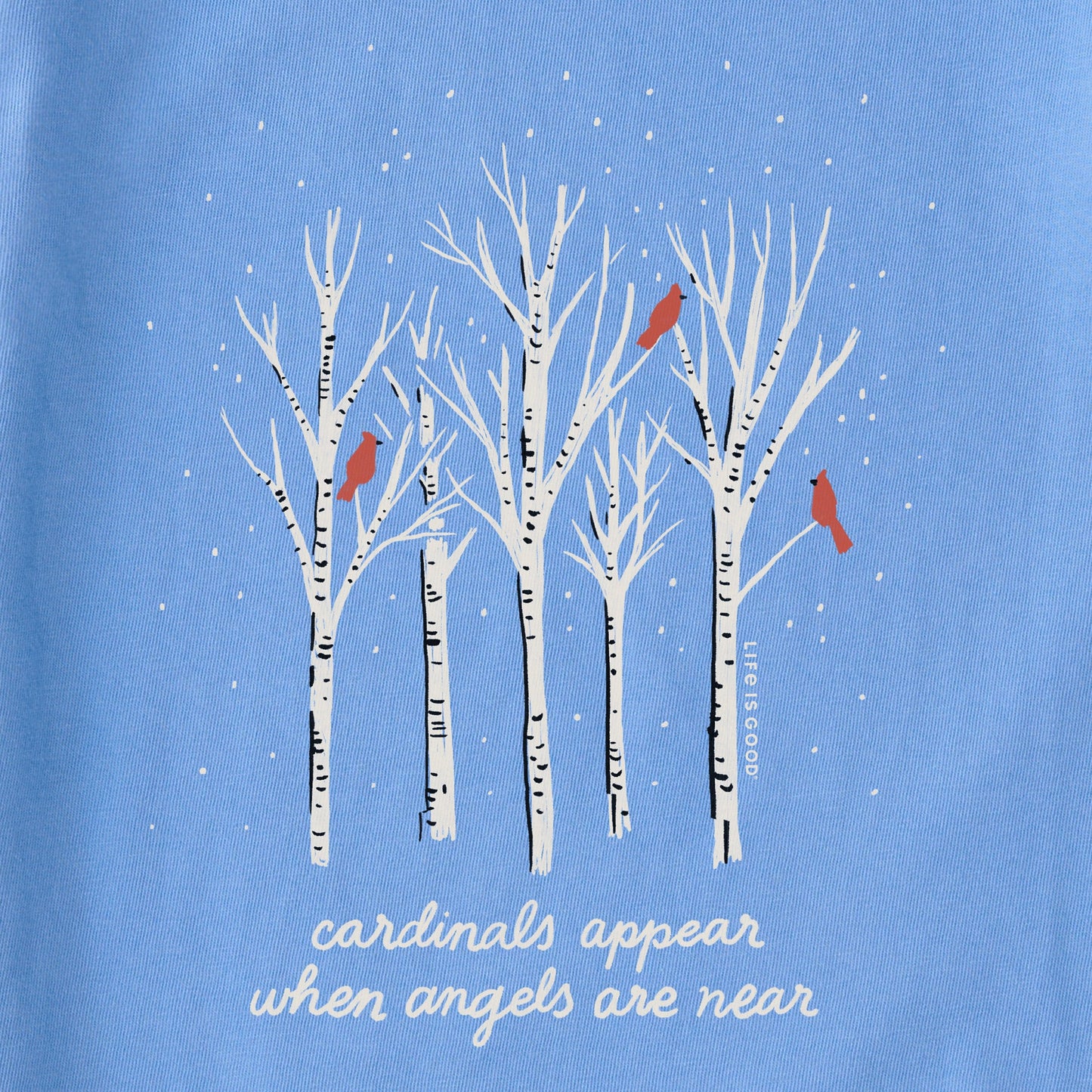 Women's Cardinals Appear Birch Trees Long Sleeve Crusher Tee