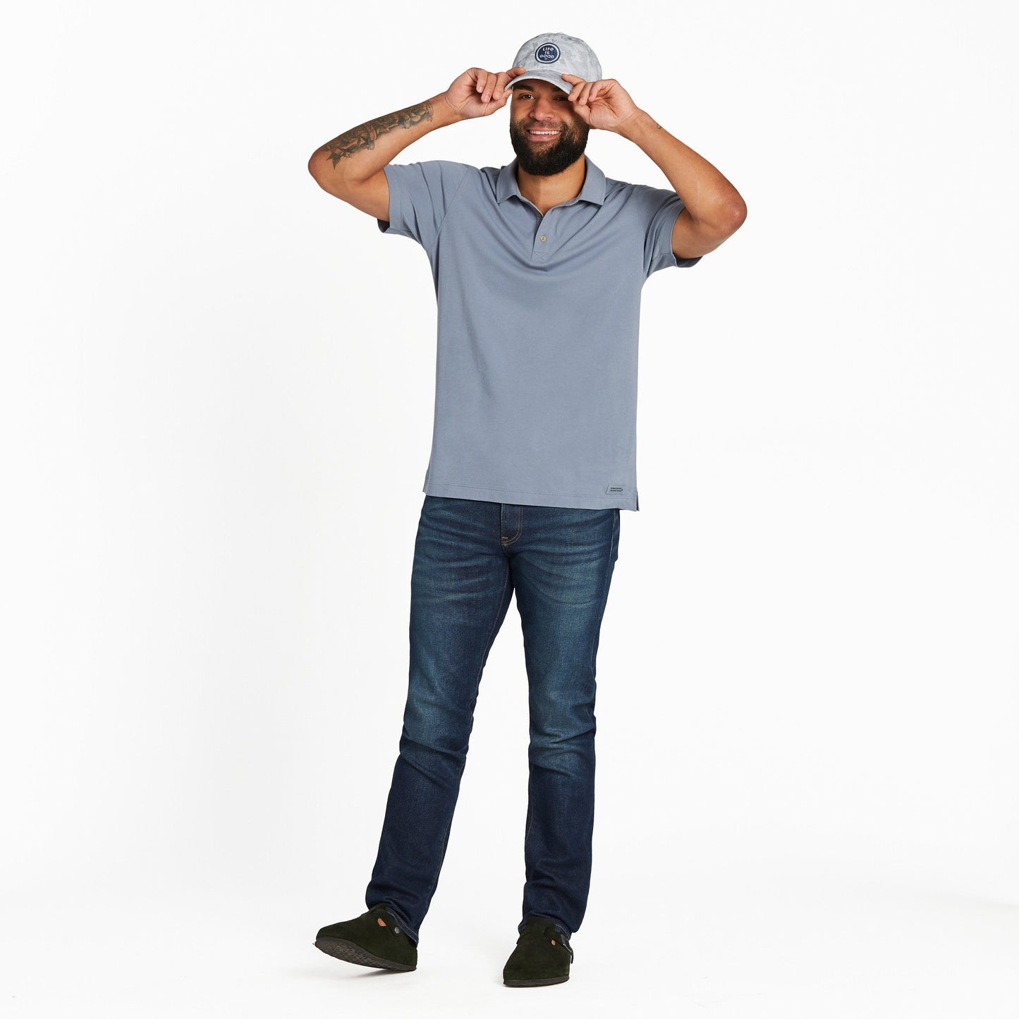 Men's Solid Short Sleeve Crusher-LITE Polo