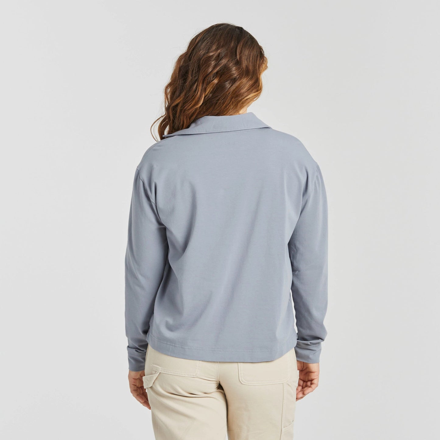 Women's Solid Crusher-FLEX Collared Pullover