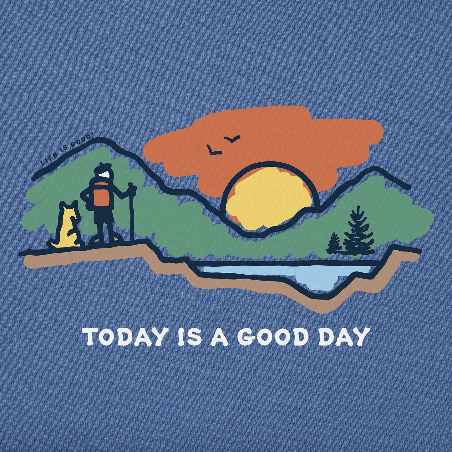 Men's Today is a Good Day Mountain Hike Long Sleeve Tee
