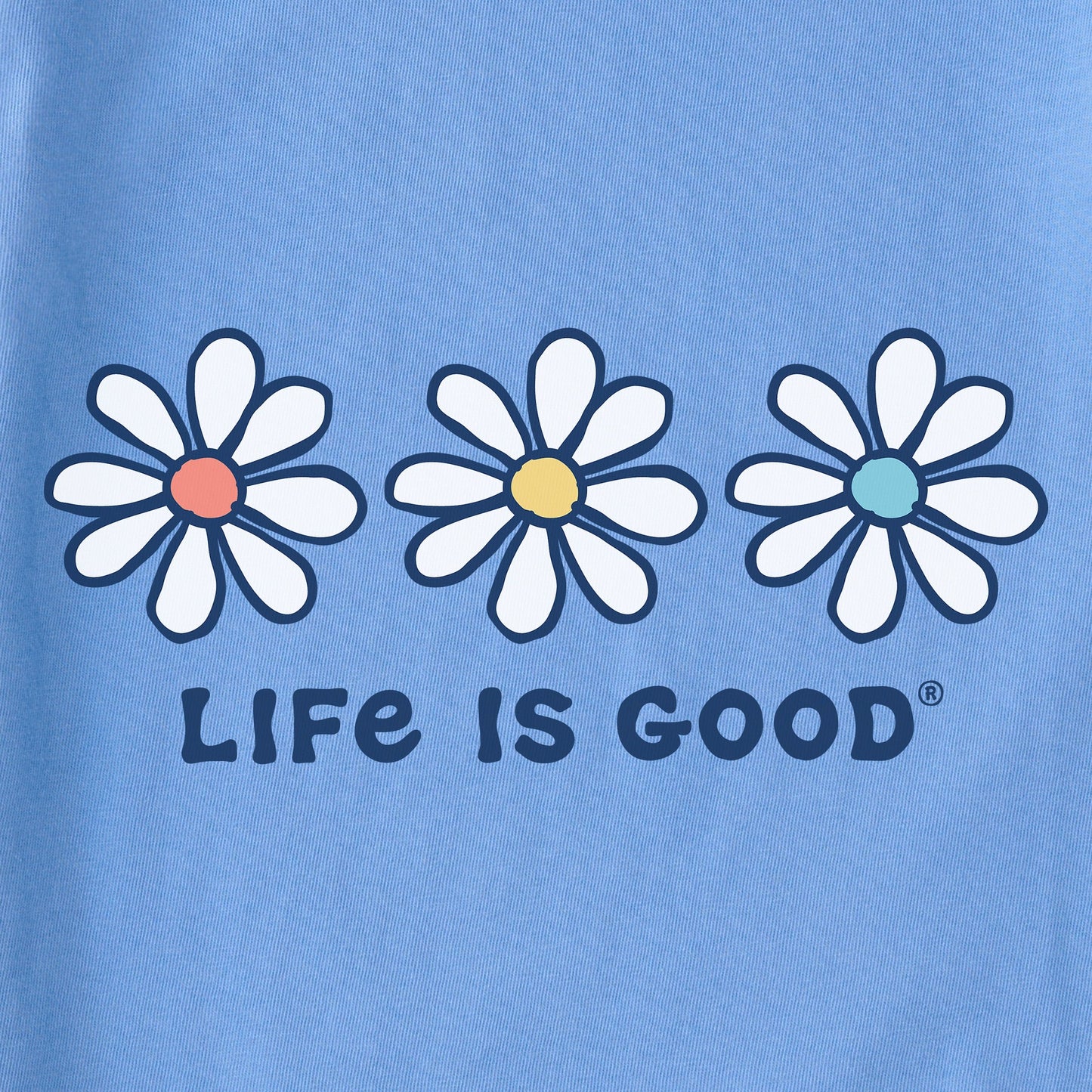 Women's 3 Daisies Long Sleeve Crusher Tee