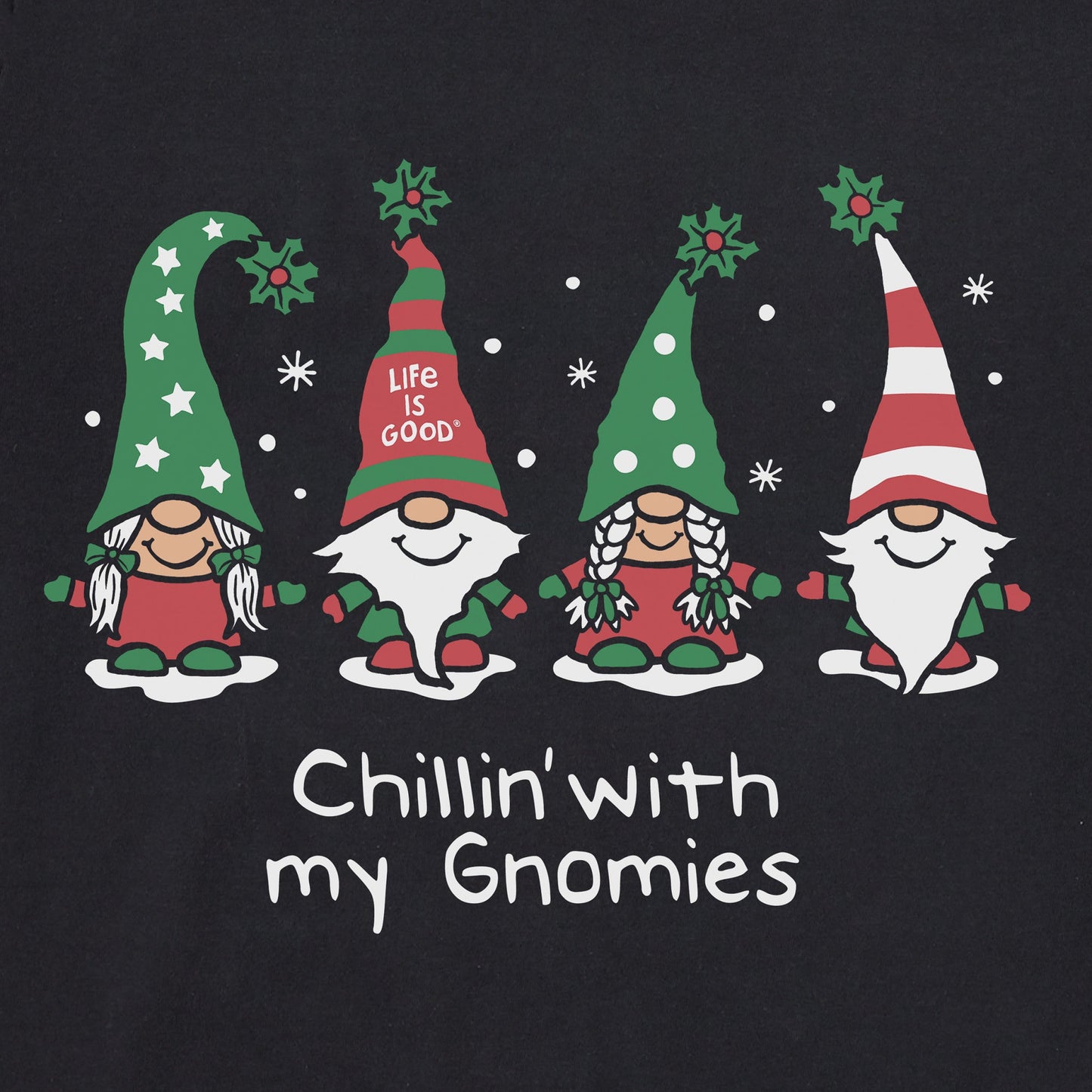 Women's Chillin' with my Gnomies Fam Short Sleeve Crusher-LITE Vee