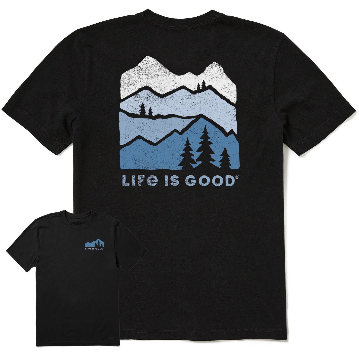 Men's Mountain Silhouette Short Sleeve Crusher Tee