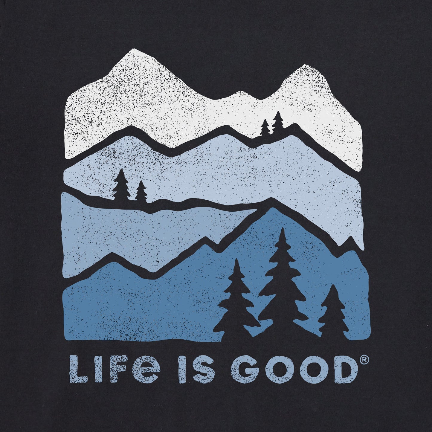 Men's Mountain Silhouette Short Sleeve Crusher Tee