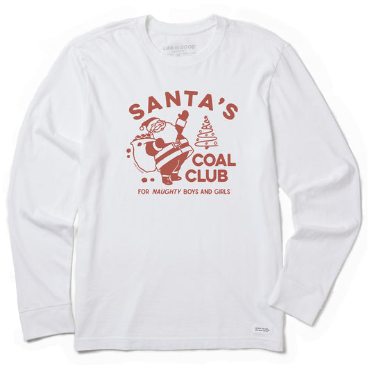 Men's Santa's Coal Club Long Sleeve Crusher Tee