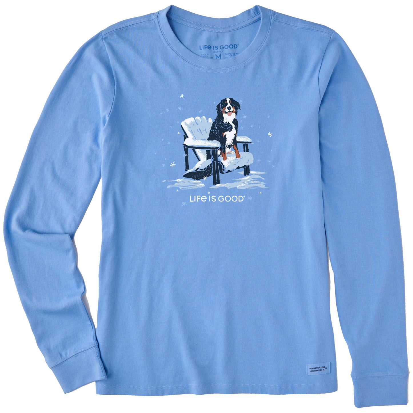 Women's Snowy Adirondack Bernese Long Sleeve Crusher Tee