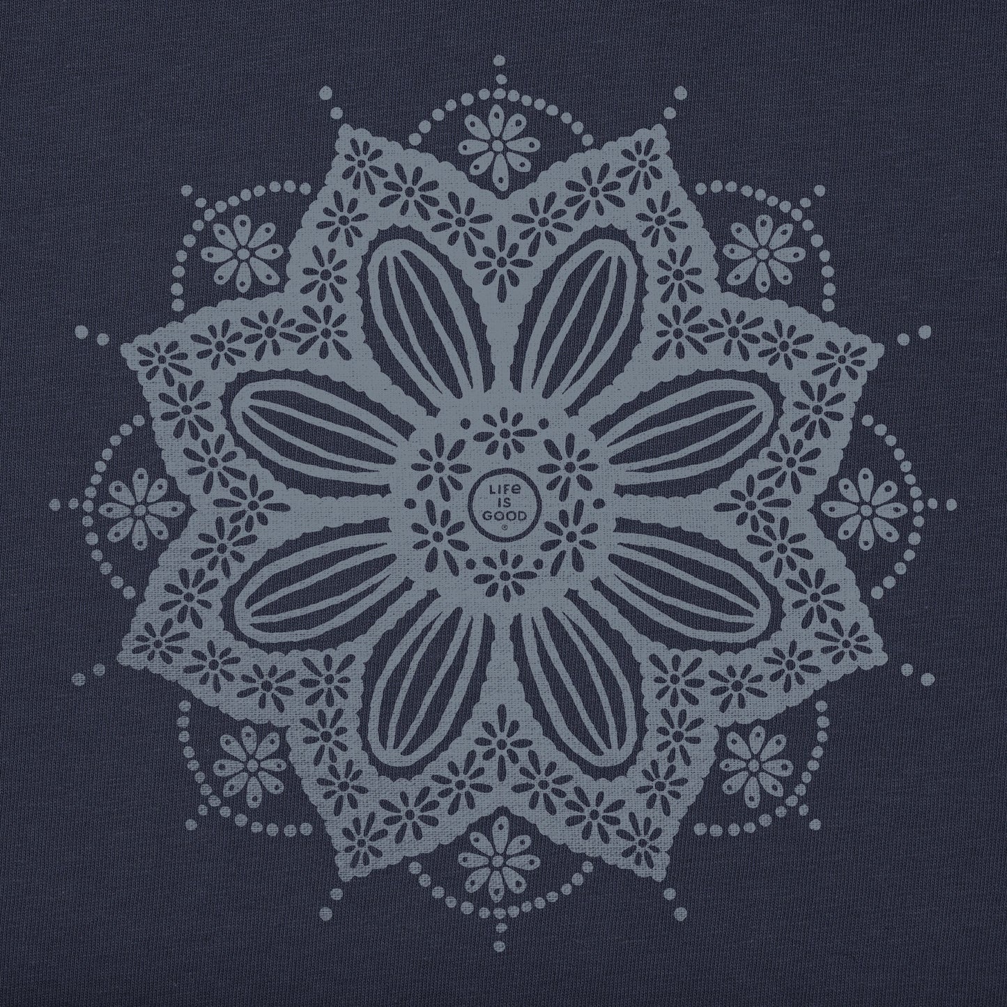 Women's Crochet Mandala Daisy Crusher-FLEX Oversized Crew