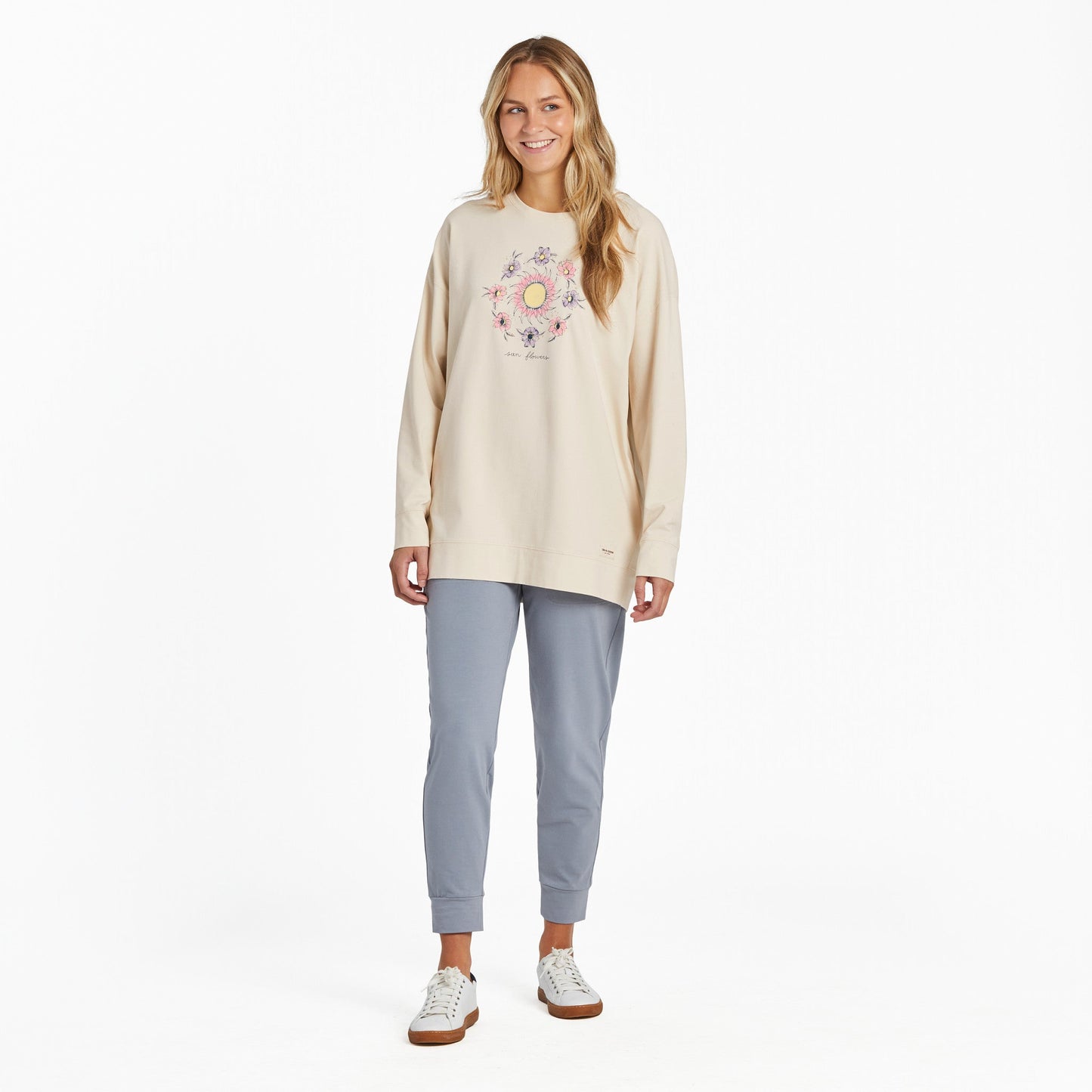 Women's Celestial Florals Crusher-FLEX Oversized Crew