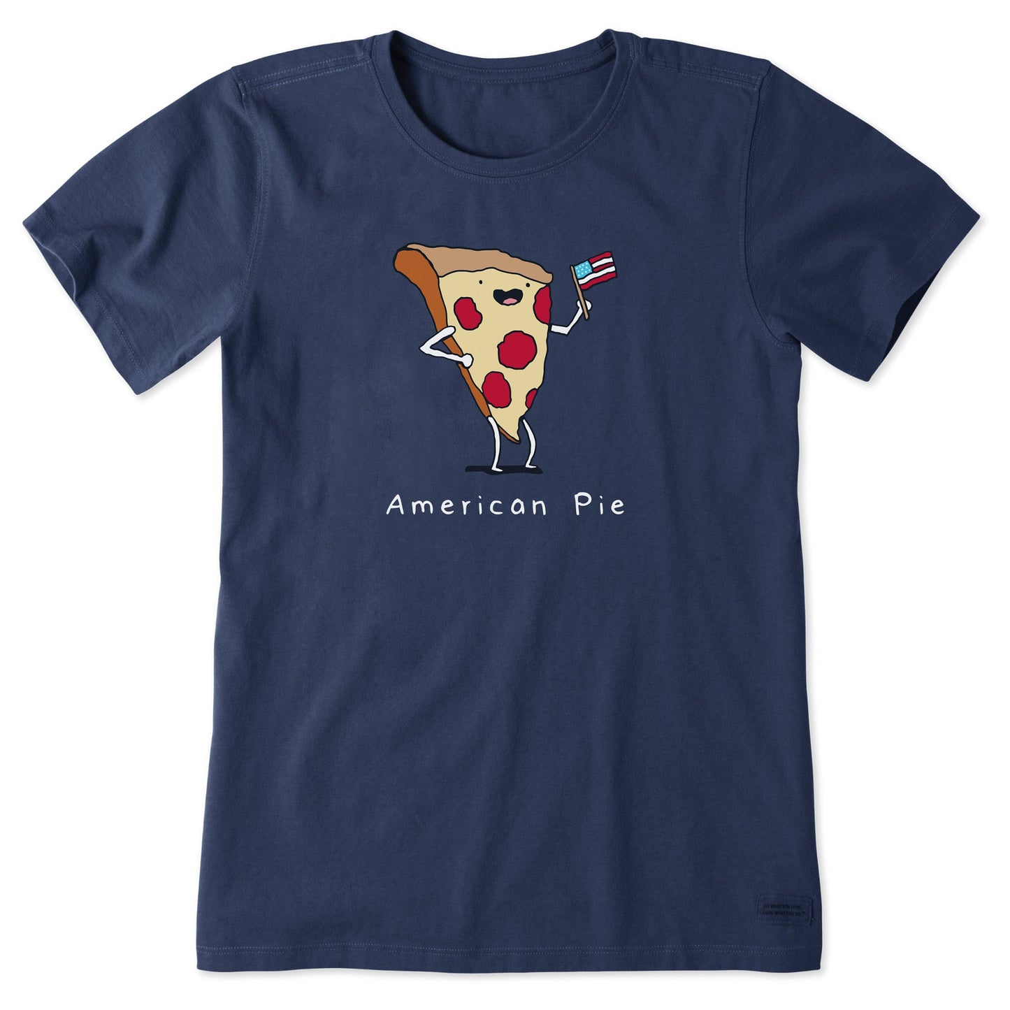 Women's American Pizza Pie Short Sleeve Crusher Tee
