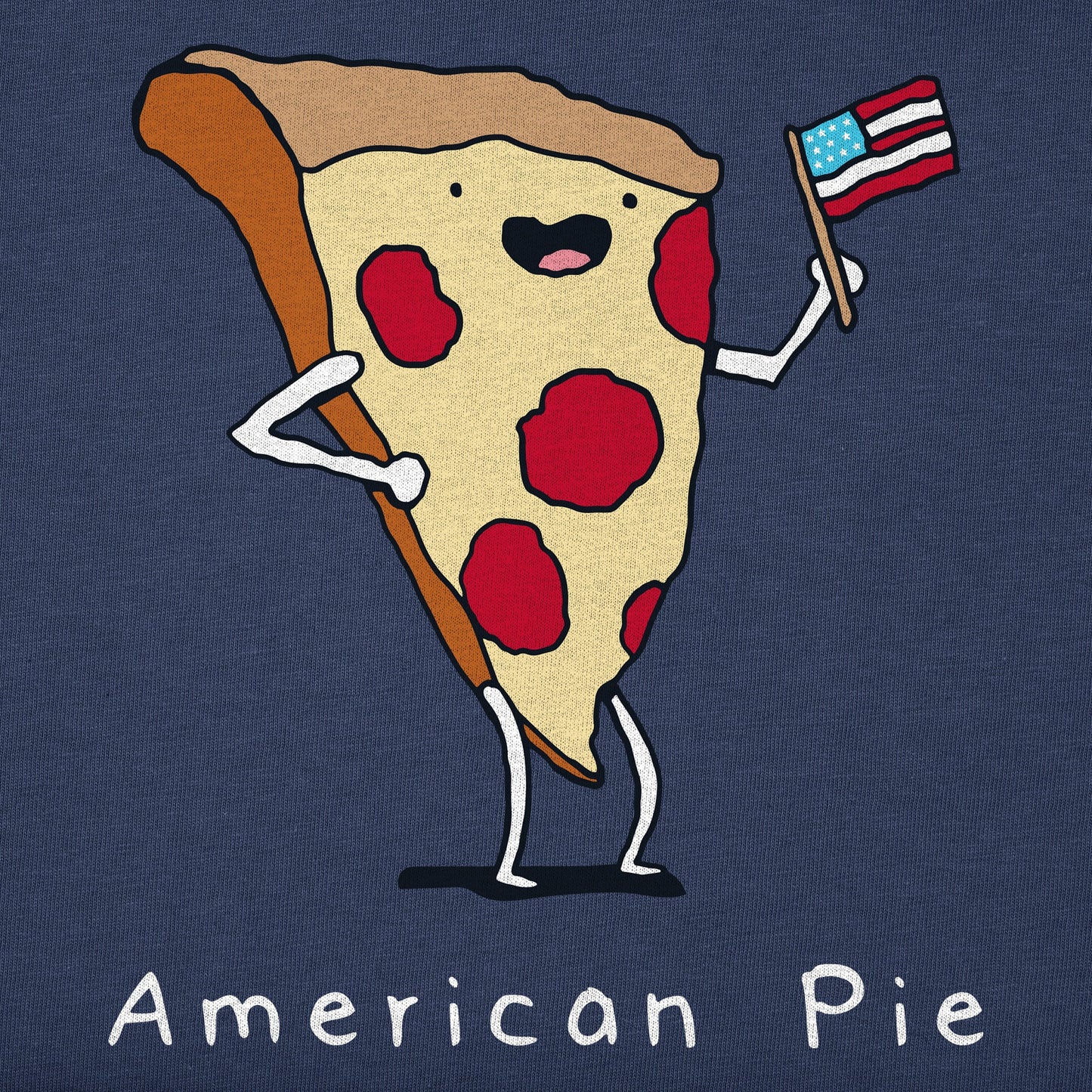Women's American Pizza Pie Short Sleeve Crusher Tee