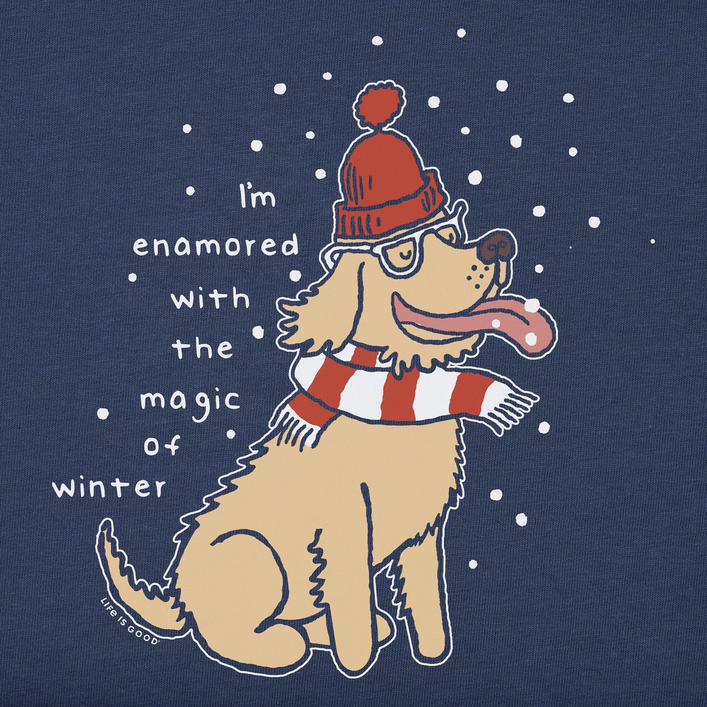 Women's Enamored with the Magic of Winter Long Sleeve Crusher Tee