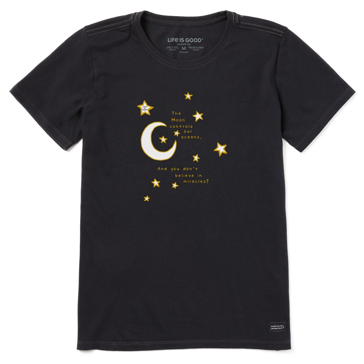 Women's Celestial Believe in Miracles Short Sleeve Crusher Tee