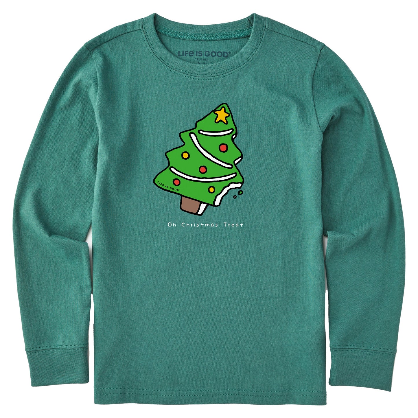 Kids Oh Christmas Treat Long Sleeve Crusher Tee