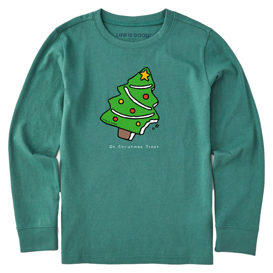 Kids Oh Christmas Treat Long Sleeve Crusher Tee