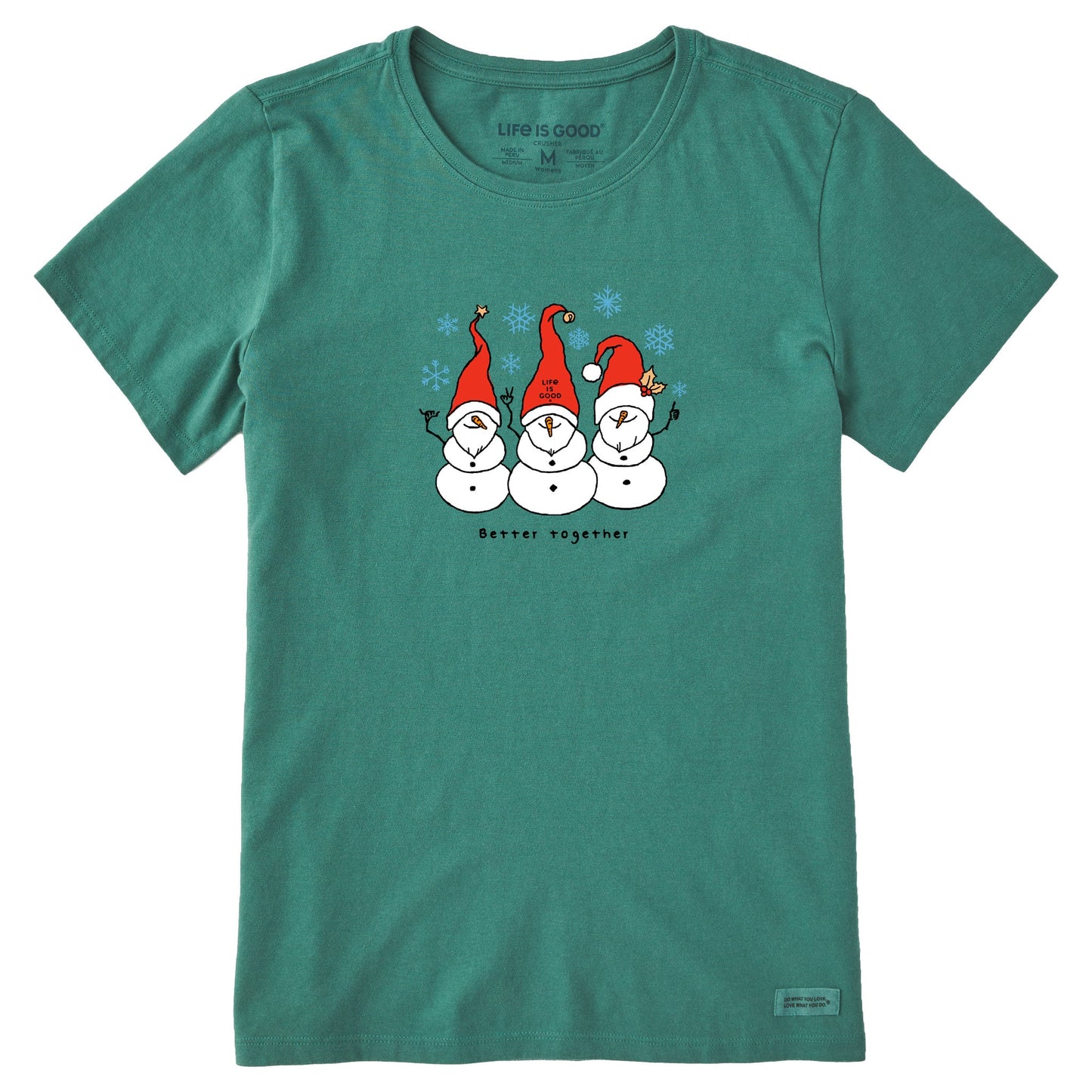 Women's Better Together Snowgnomes Short Sleeve Crusher Tee