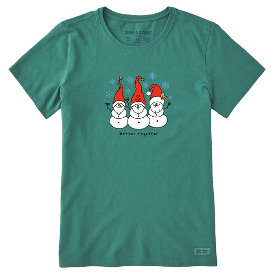 Women's Better Together Snowgnomes Short Sleeve Crusher Tee