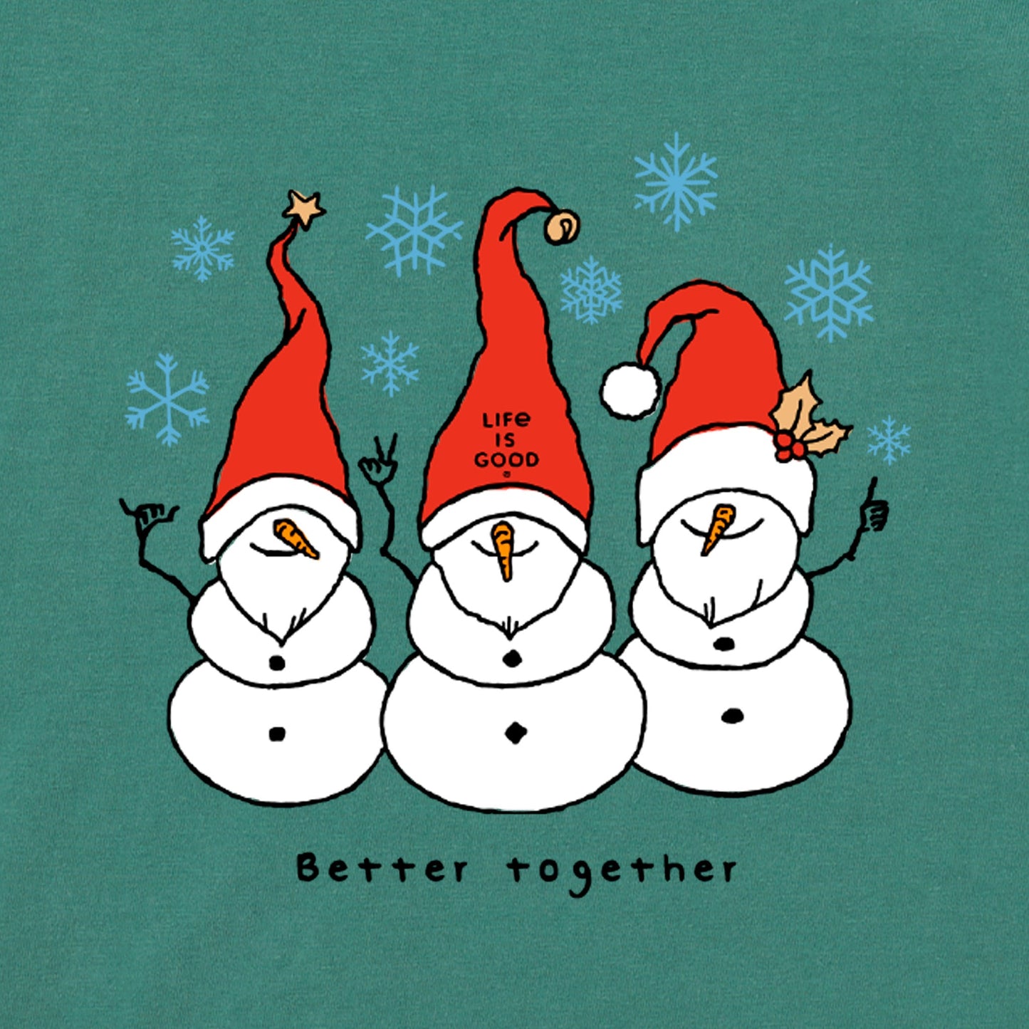 Women's Better Together Snowgnomes Short Sleeve Crusher Tee