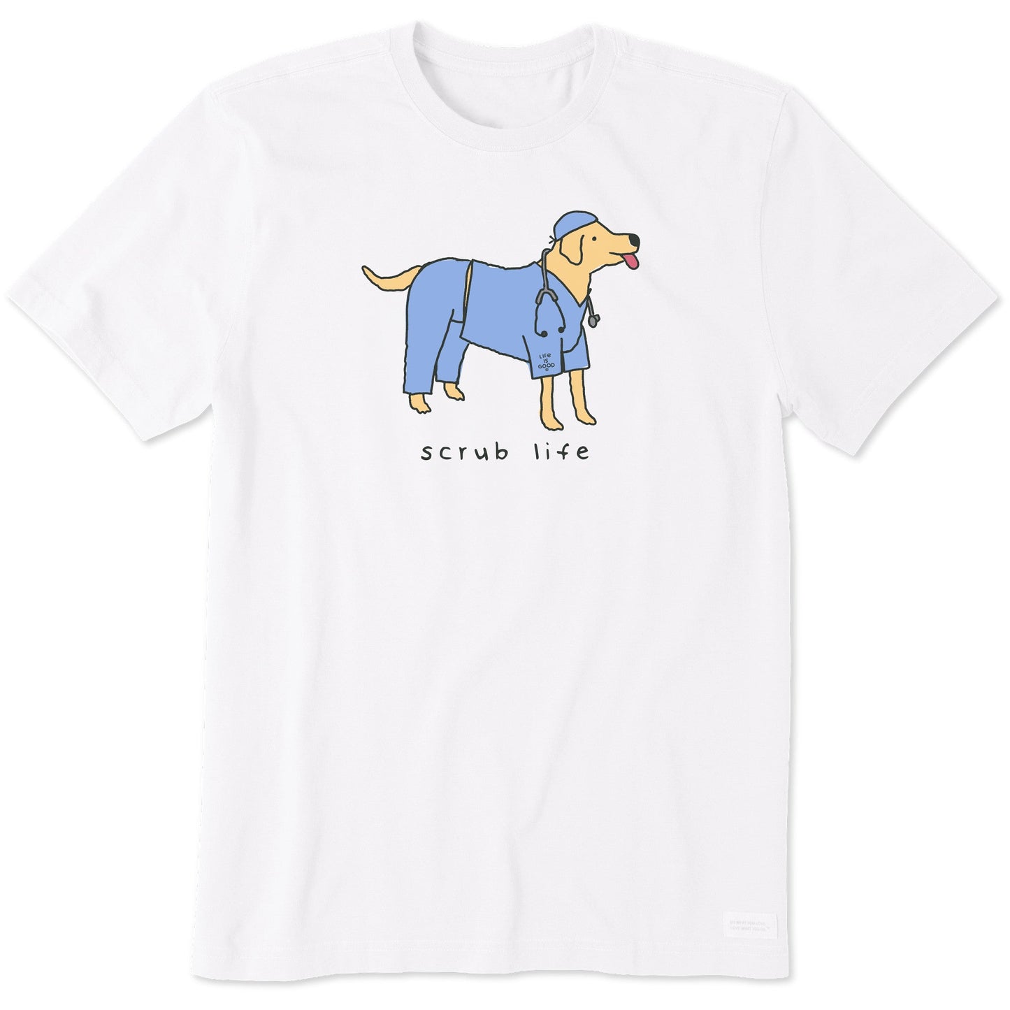 Men's Scrub Life Dog Short Sleeve Crusher Tee