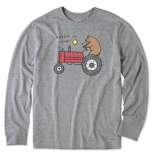 Men's Keepin' it Rural Tractor Long Sleeve Crusher Tee