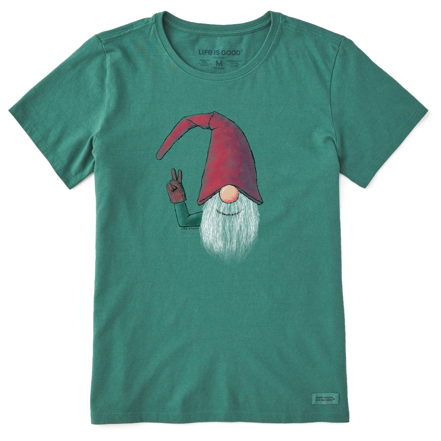 Women's Elf Peace Short Sleeve Crusher Tee