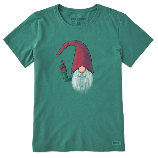 Women's Elf Peace Short Sleeve Crusher Tee