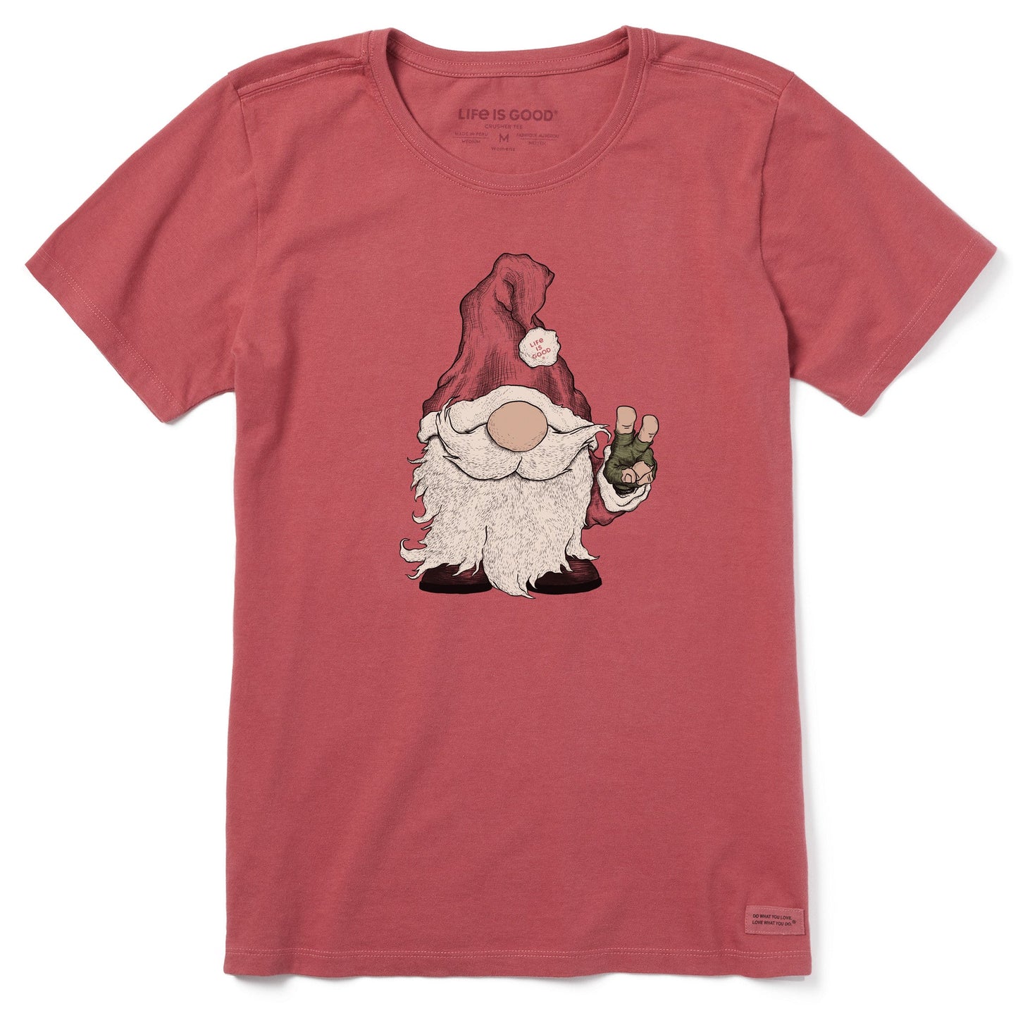 Women's Gnome Santa Short Sleeve Crusher Tee