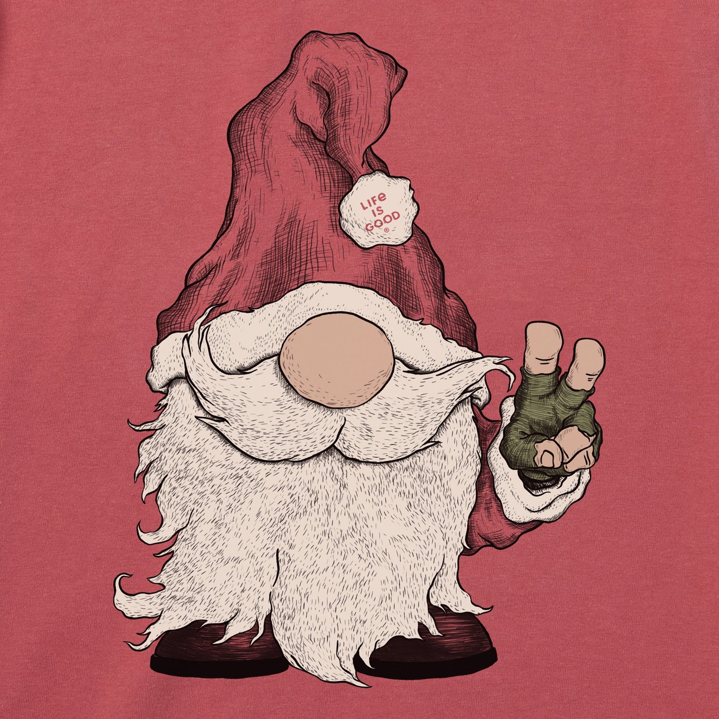 Women's Gnome Santa Short Sleeve Crusher Tee
