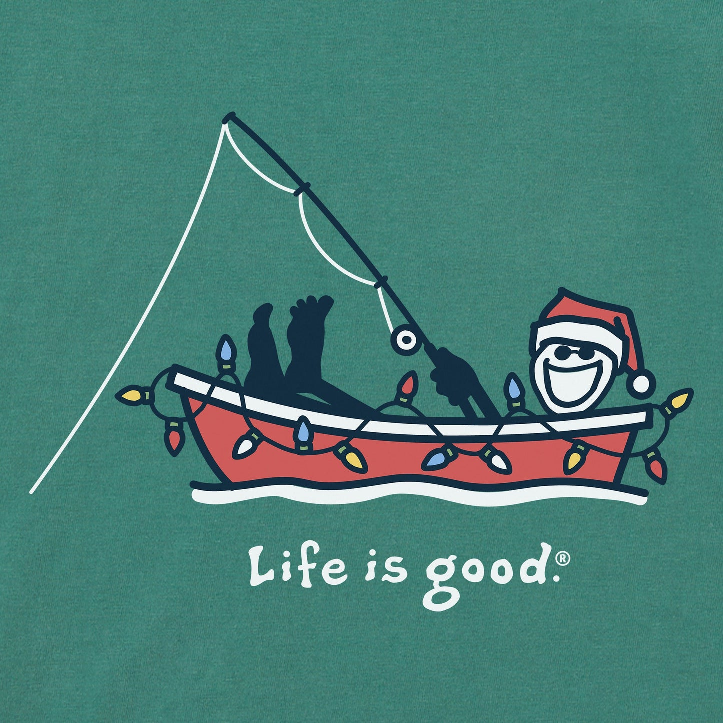 Men's Jake Holiday Fishing Short Sleeve Crusher Tee