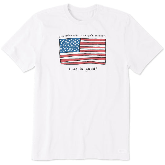 Men's Life is Good America Short Sleeve Crusher Tee