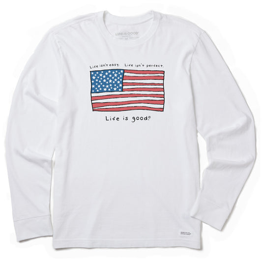 Men's Life is Good America Long Sleeve Crusher Tee